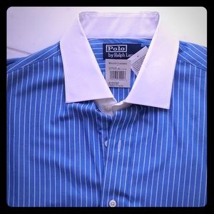 Never Worn Polo RL Contrasting Collar Dress Shirt